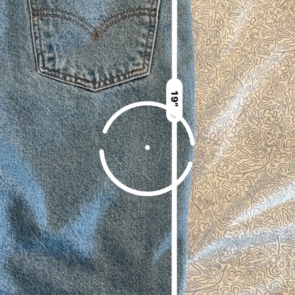 Levi’s 550 Relaxed Fit Denim Shorts Men’s 38 Orange Label - Picture 7 of 9